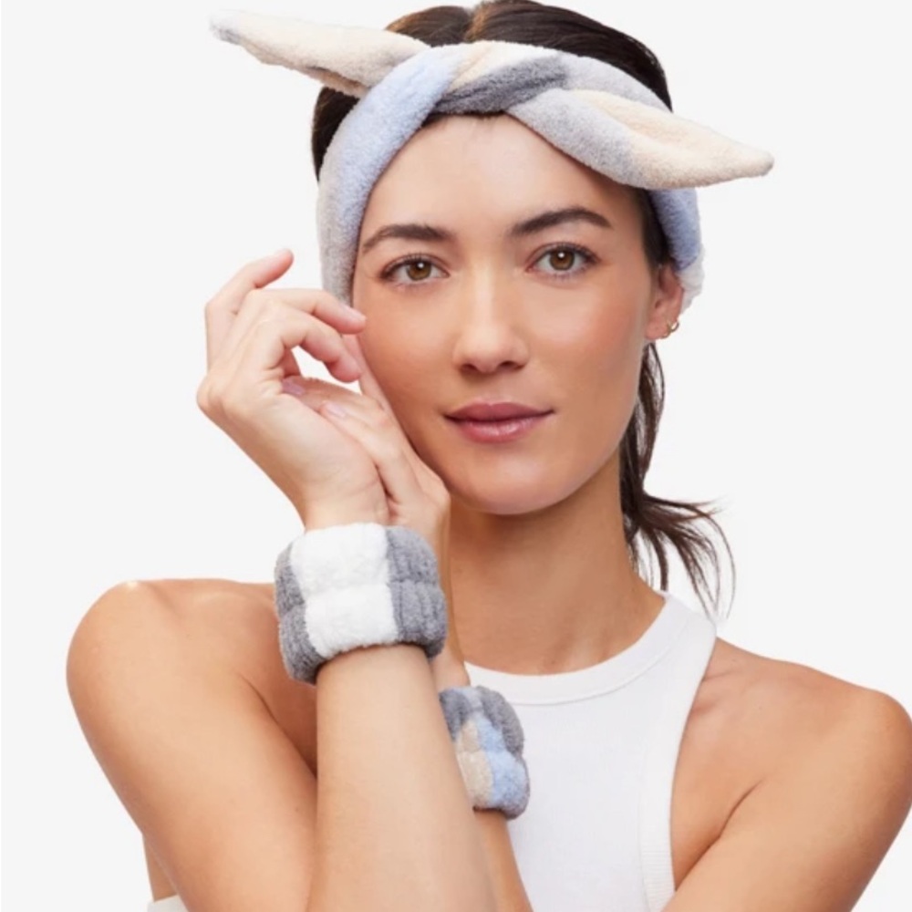 Spa Headband and Wristband Set
